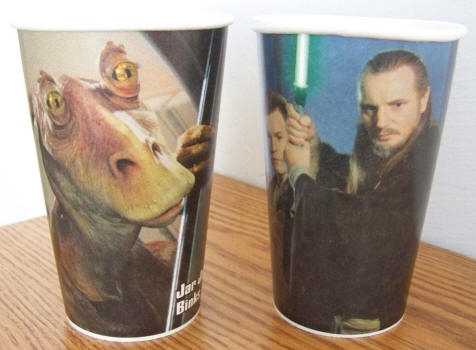 Star Wars Episode 1 The Phantom Menace Paper Cup Lot