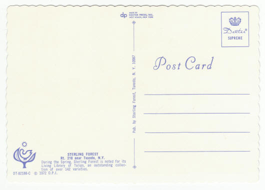 Sterling Forest New York 1971 Post Cards