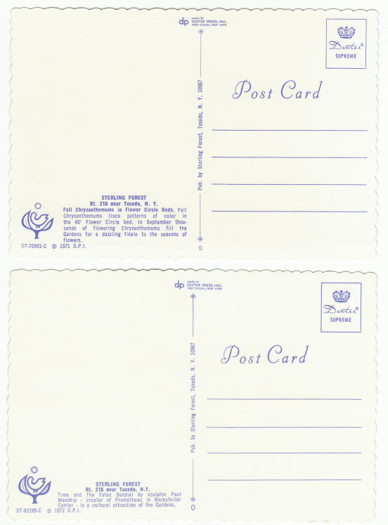 Sterling Forest New York 1971 Post Cards