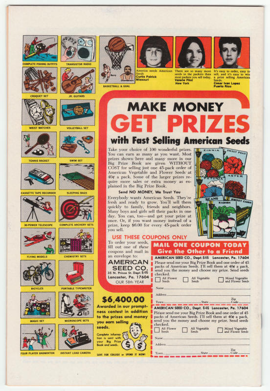 Strange Tales #185 back cover