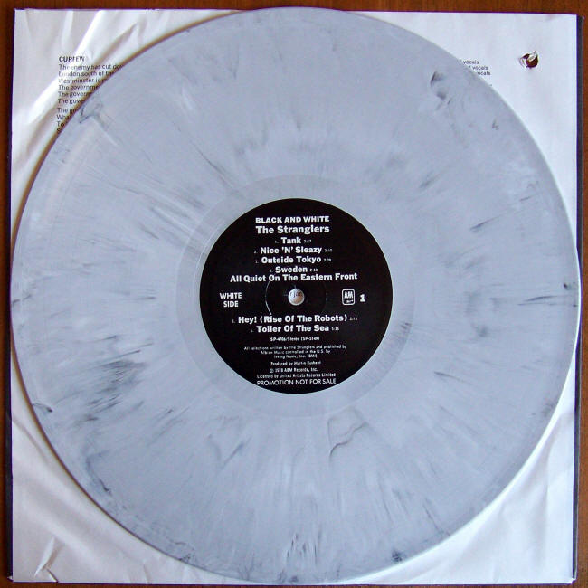 The Stranglers Black And White Limited Edition Promotional Album Side 1