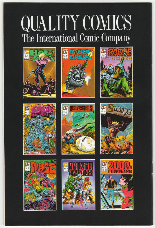 Strontium Dog #10 1986 Regular Series back cover