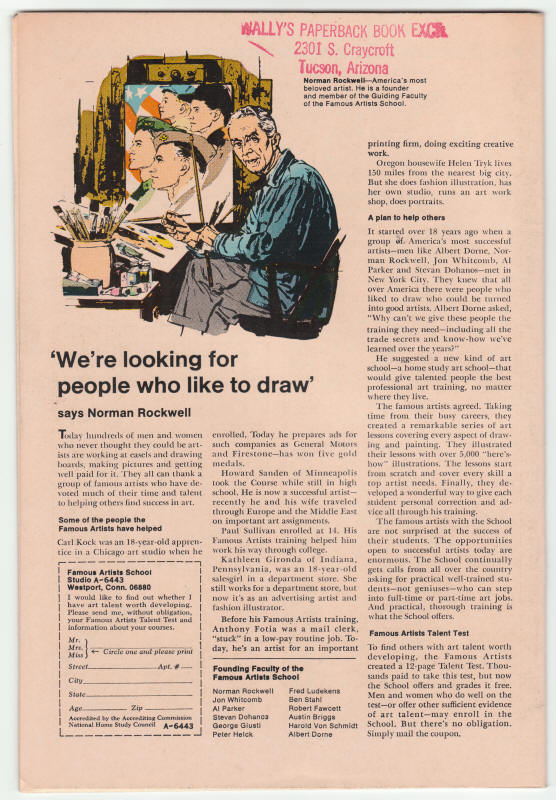 The Sub-Mariner #31 back cover