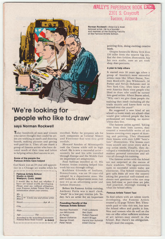 The Sub-Mariner #32 back cover