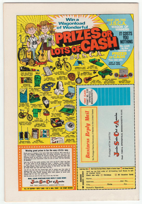 The Sub-Mariner #65 back cover