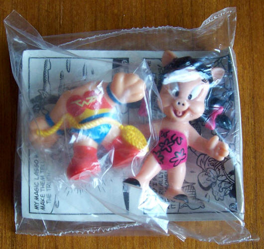 McDonalds Happy Meal Toys Super Looney Tunes Wonder Pig