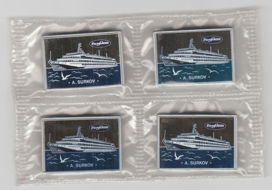 Surkov Cruise Ship Pins fronts