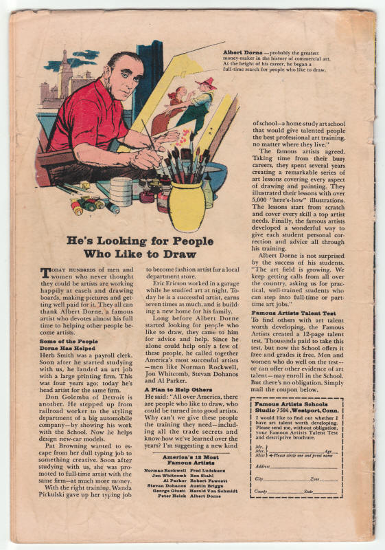 Tales Of Suspense #67 back cover