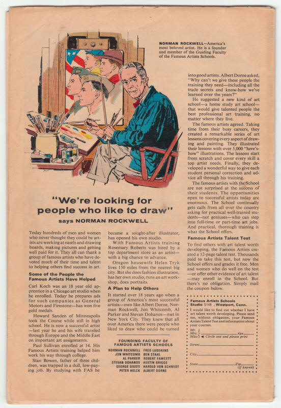 Tales Of Suspense #83 back cover