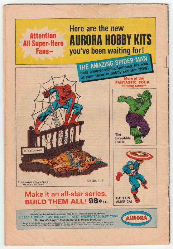 Tales Of Suspense #86 back cover