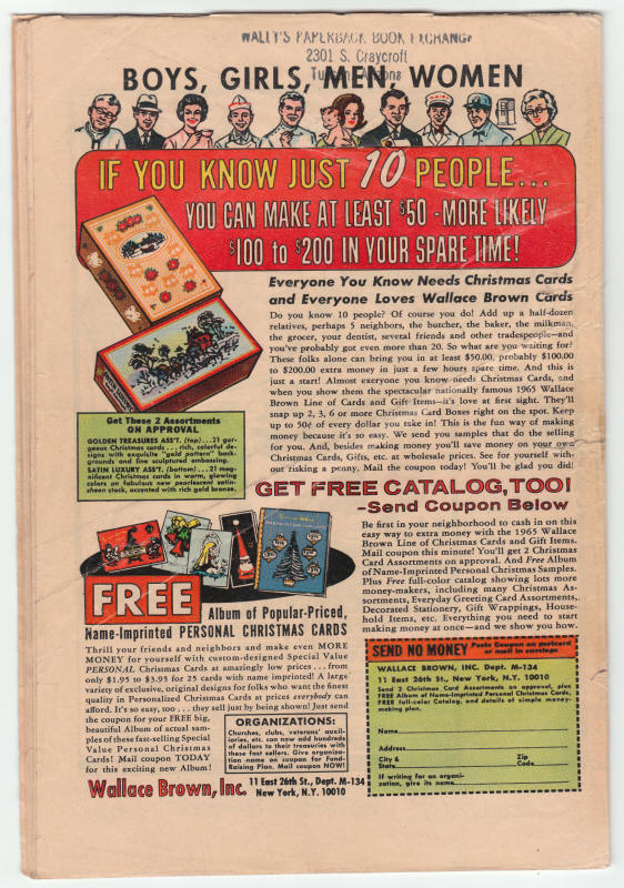 Tales To Astonish #72 back cover