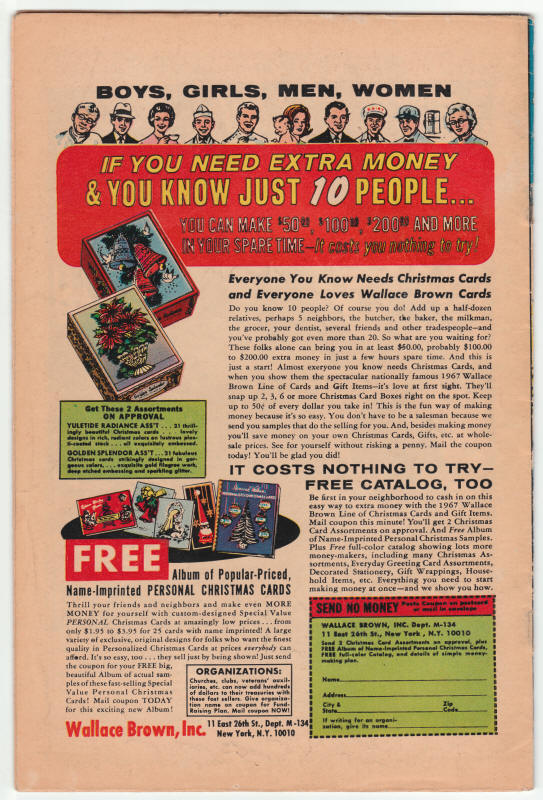 Tales To Astonish #95 back cover