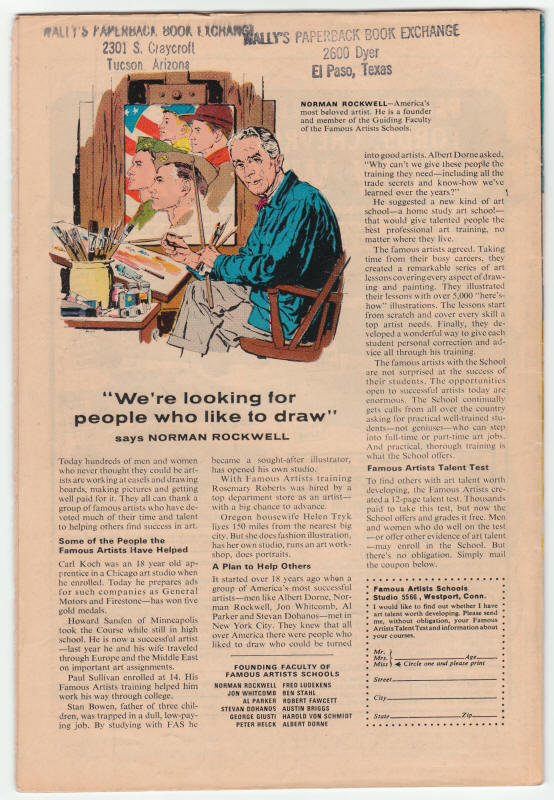 Tales To Astonish #97 back cover