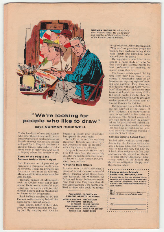 Tales To Astonish #98 back cover