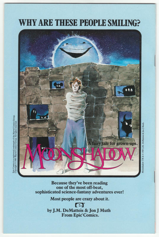 The One #3 back cover