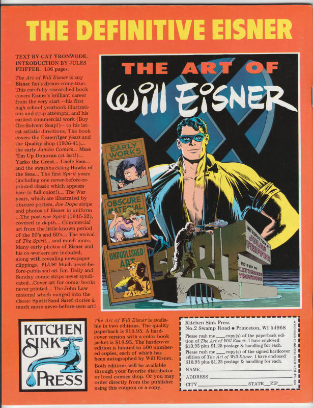 The Spirit Magazine #34 back cover