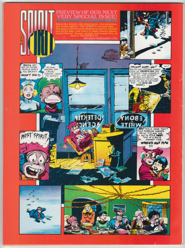 The Spirit Magazine #6 back cover