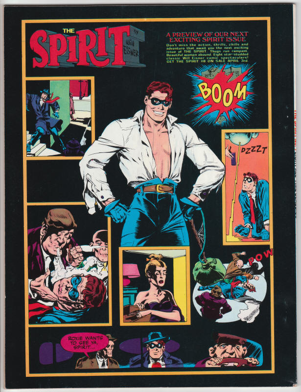 The Spirit Magazine #7 back cover