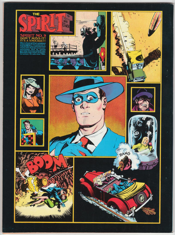 The Spirit Magazine #8 back cover