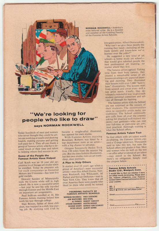 Thor #142 back cover