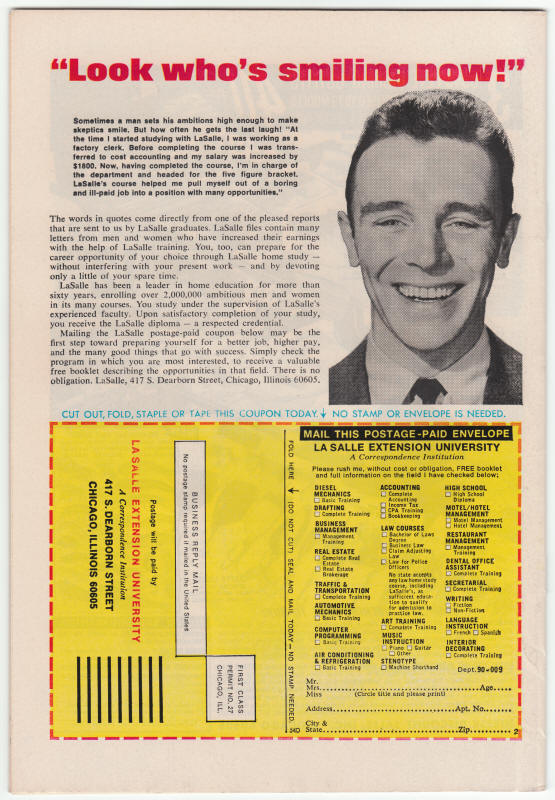 Thor #213 back cover