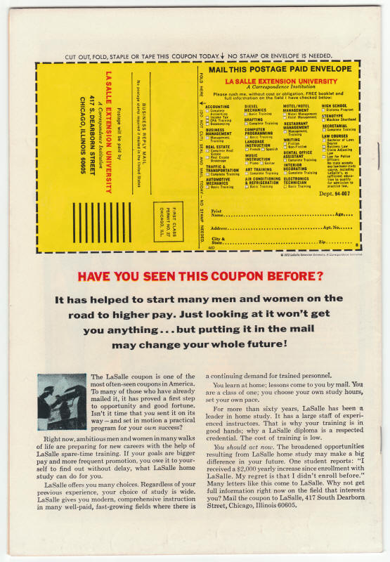 Thor #218 back cover