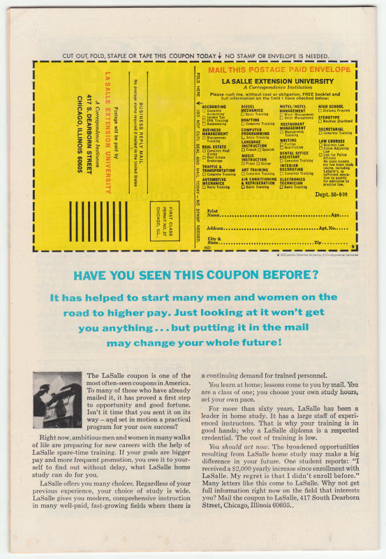 Thor #221 back cover