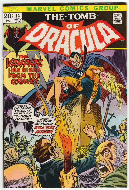 Tomb Of Dracula #14 front cover