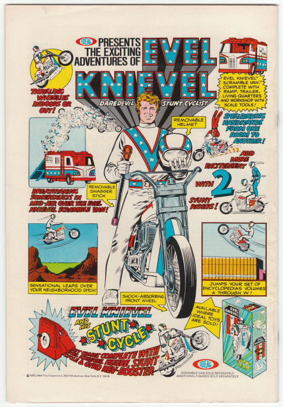 Tomb Of Dracula #16 back cover