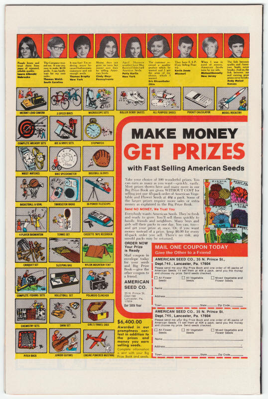 Tomb Of Dracula #54 back cover