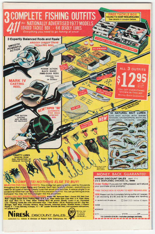 Tomb Of Dracula #56 back cover