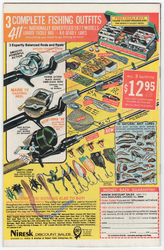 Tomb Of Dracula #57 back cover