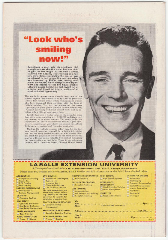 Tomb Of Dracula #5 back cover