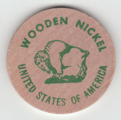 Tombstone Arizona Wooden Nickel Souvenir