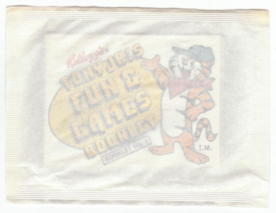 Tony Jrs Fun And Games Booklet No 1 Cereal Premium