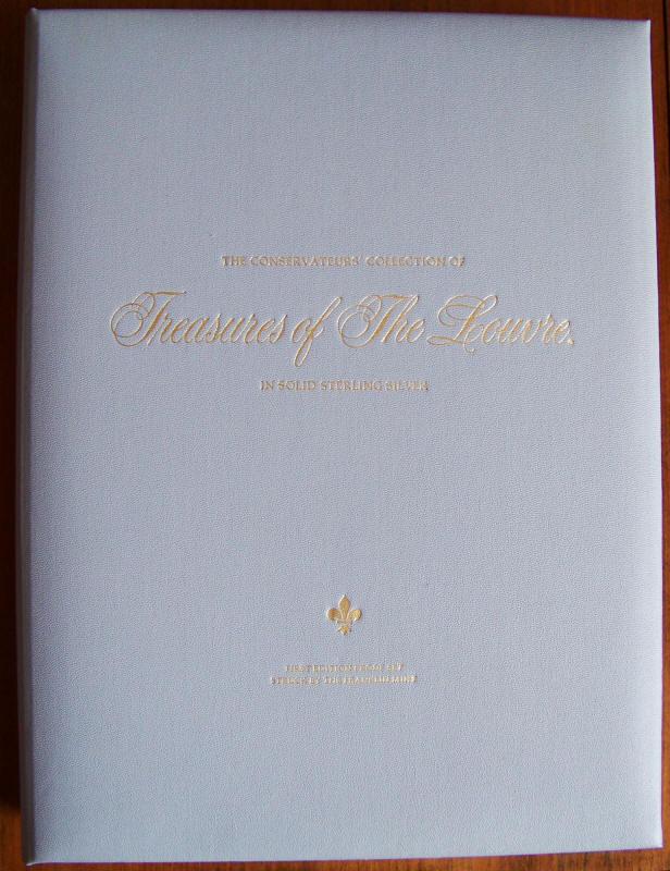 Treasures Of The Louvre Sterling Silver Proof Medals Binder Cover