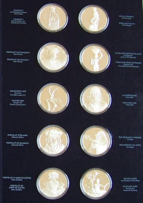Treasures Of The Louvre Sterling Silver Proof Medals Page 2