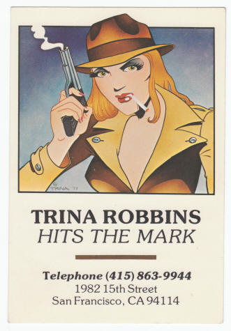 Trina Robbins Hits The Mark Business Card
