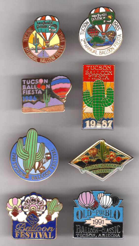 Tucson Balloon Fiesta Festival Lapel Pins