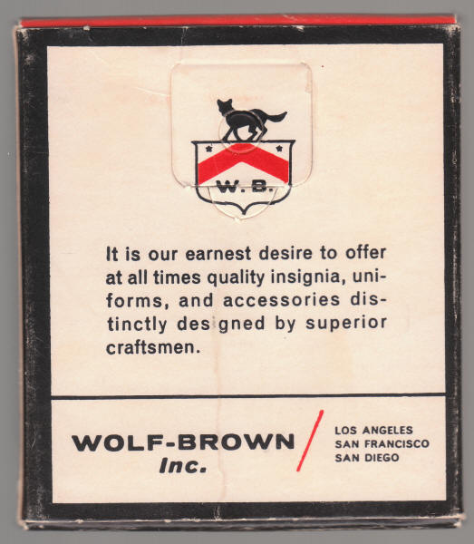 Tucson Police Department Uniform Enamel Pin Box back