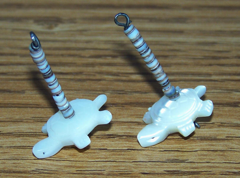 Onyx Turtle Earrings