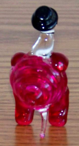 Mid 1970s Hand Blown Glass Turtle with Top Hat