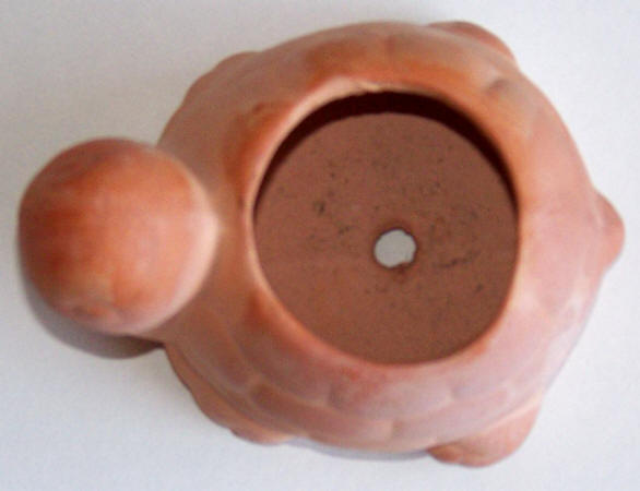 Late 1970s Terra Cotta Turtle Mini Planter