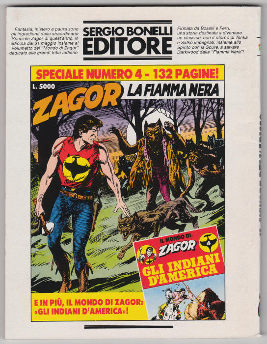 Tutto Tex #103 back cover