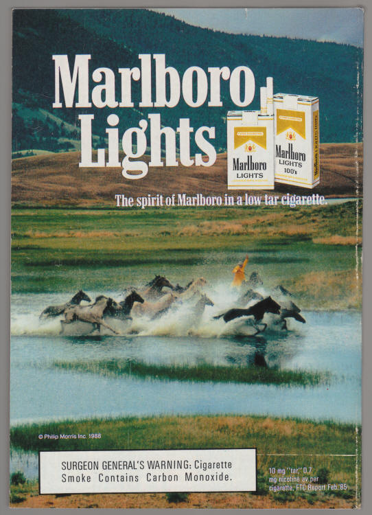 TV Guide #1853 October 1988 back cover