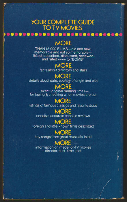 TV Movies 1983-84 Special AFI Edition back cover