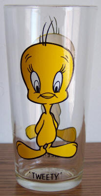Tweety Pie Pepsi Glass
