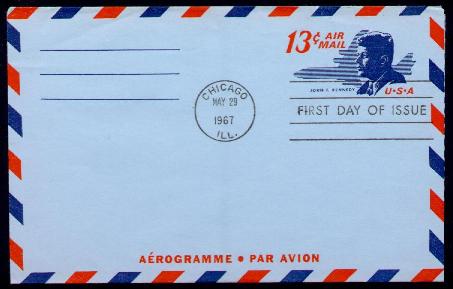 Scott #UC39 Aerogramme First Day Cover