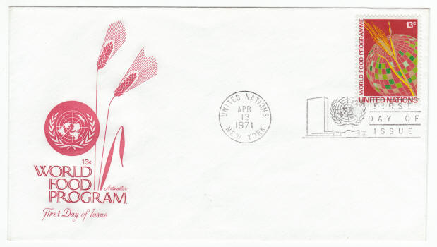 UNNY #218 World Food Program First Day Cover