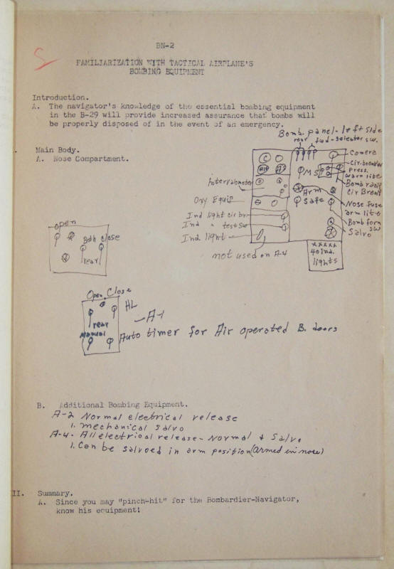 US Army Air Force Bombing Problem And Theory Class BN-2